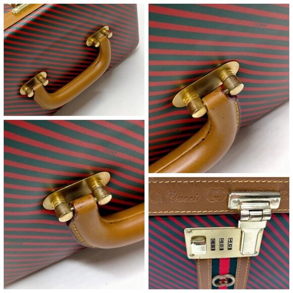 Gucci Jewerly Case Sherry Line Green PVC 696-070325 - Picture 7 of 13